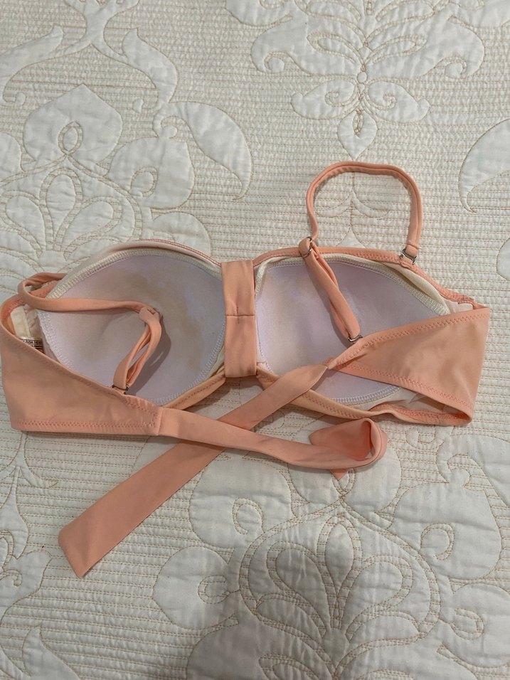 Bej Strappy Askılı Kadın Bikini Üstü - Görsel 3