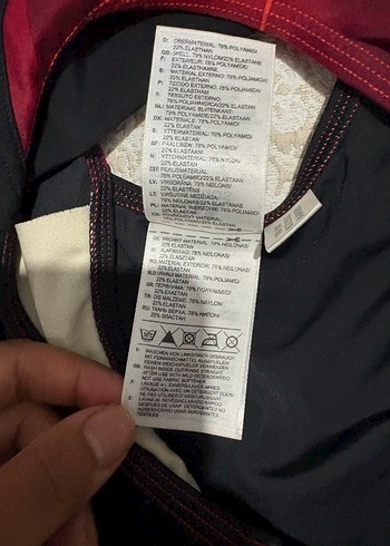 Kırmızı Atletik Kadın Mayo - Görsel 4