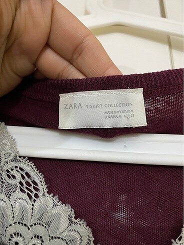 m Beden bordo Renk Zara bluz