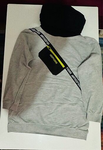 Gri Sweat tshirt ince baharlık