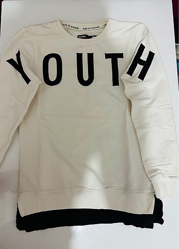 Sweat tshirt Bisiklet yaka