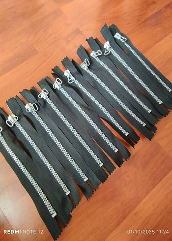 Metal Dişli Siyah Fermuar - Görsel 7