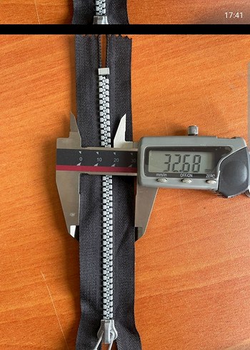 Metal Dişli Siyah Fermuar - Görsel 3