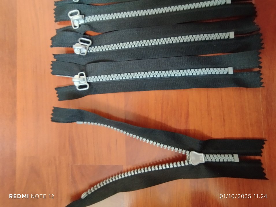 Metal Dişli Siyah Fermuar - Görsel 4