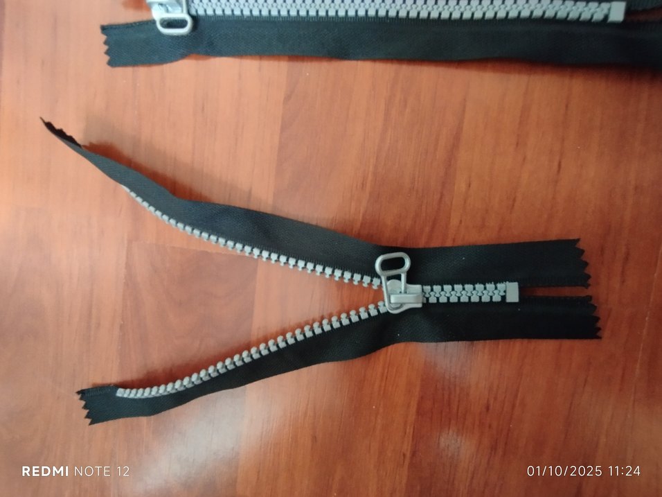 Metal Dişli Siyah Fermuar - Görsel 5