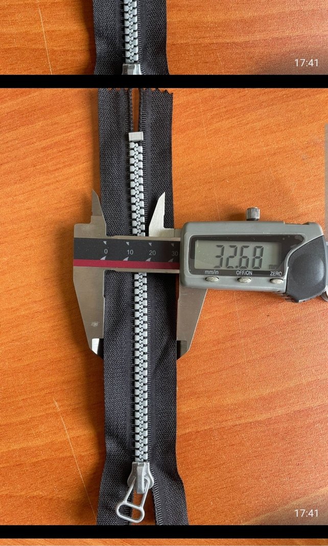 Metal Dişli Siyah Fermuar - Görsel 3