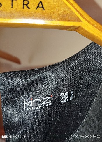 Siyah Kolsuz Pilili Midi Tunik - Görsel 6