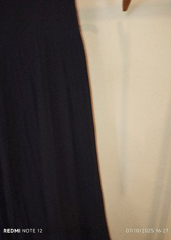 Siyah Kolsuz Pilili Midi Tunik - Görsel 5