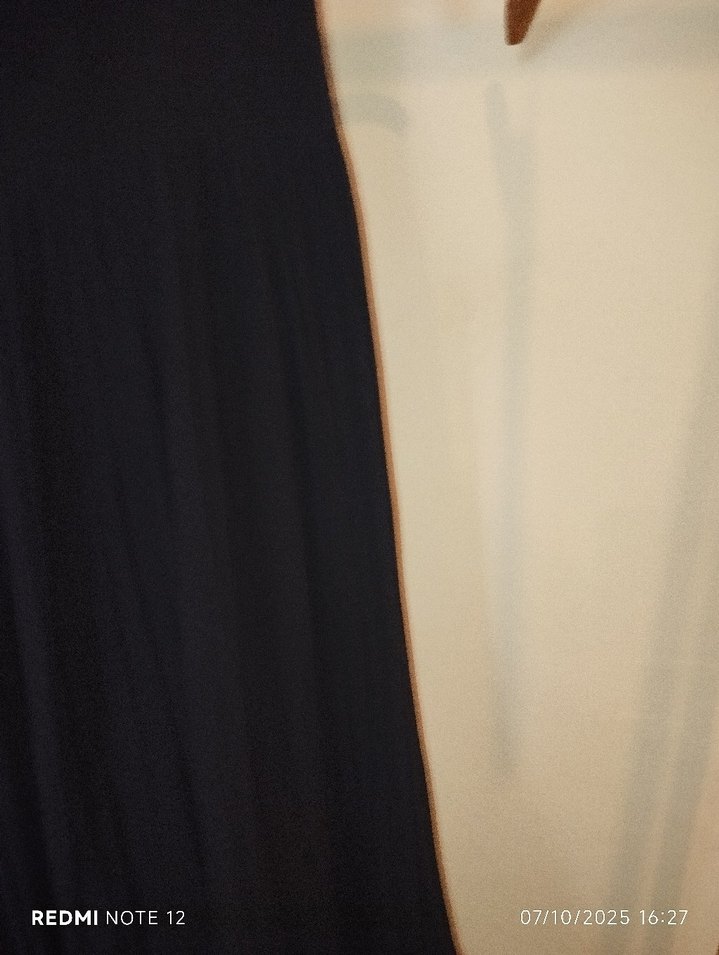 Siyah Kolsuz Pilili Midi Tunik - Görsel 5