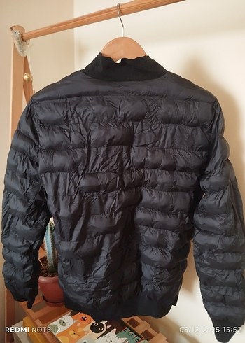 Düğmeli Siyah Rahat Erkek Mont - Görsel 2