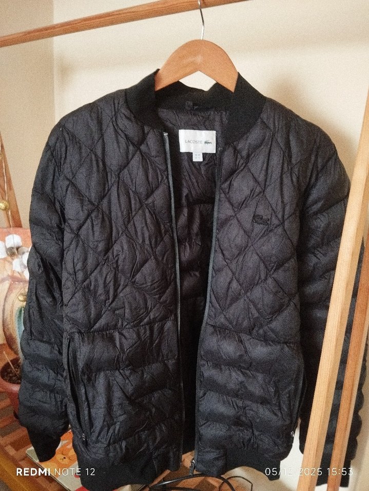 Düğmeli Siyah Rahat Erkek Mont - Görsel 5