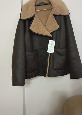 Kahverengi Kürklü Deri Kadın Ceket - Görsel 2