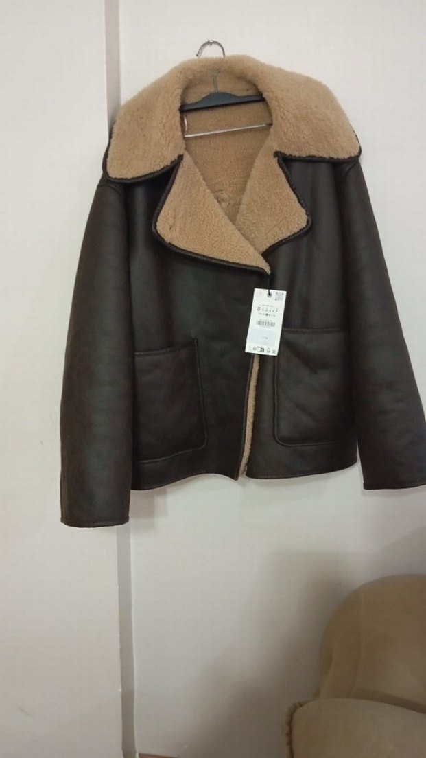 Kahverengi Kürklü Deri Kadın Ceket - Görsel 2