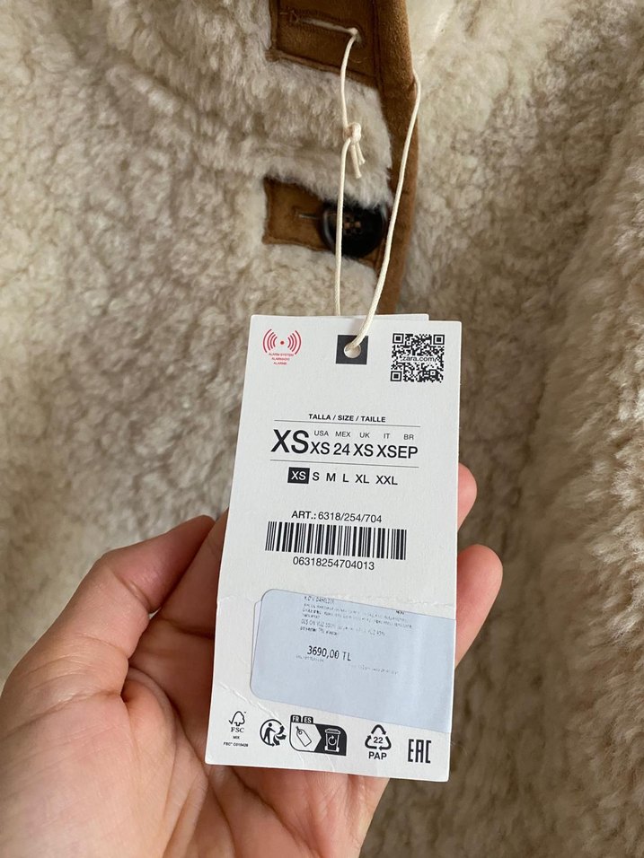 Bej Peluş Kadın Midi Ceket - Görsel 2