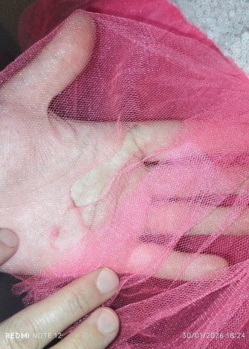 Pembe Barbie Kız Çocuk Elbise - Görsel 8