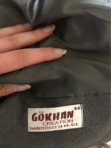 l Beden Grı blazer ceket