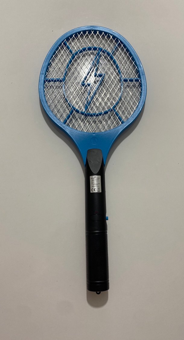 Mavi Renkli Elektrikli Sinek Öldürücü Raket - Görsel 2