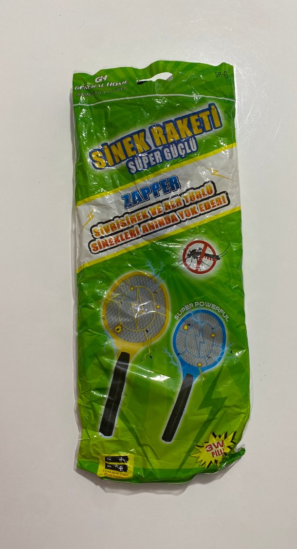 Mavi Renkli Elektrikli Sinek Öldürücü Raket - Görsel 3