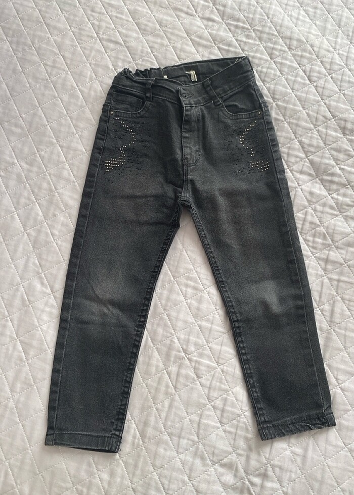 3-4 yaş kot pantolon - Görsel 1