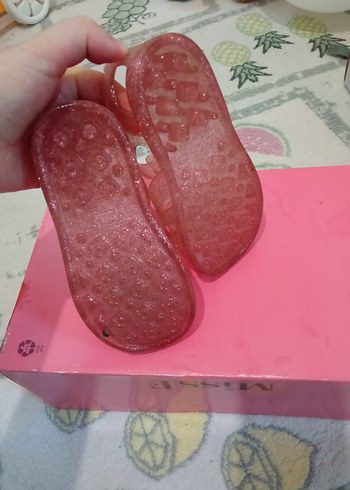 Pembe Simli Unicorn Desenli Kız Terlik - Görsel 3