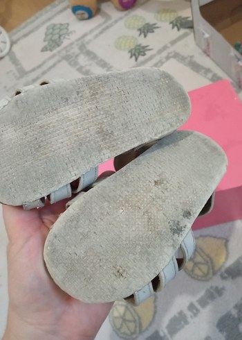 Kız Çocuk Beyaz Tokalı Bohem Sandalet - Görsel 3