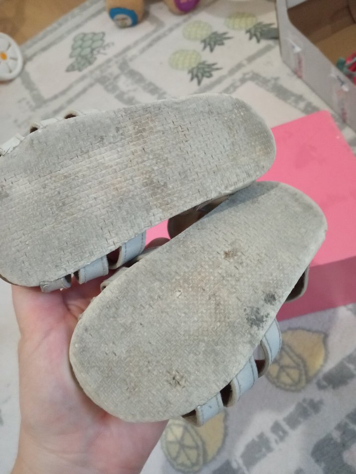 Kız Çocuk Beyaz Tokalı Bohem Sandalet - Görsel 3