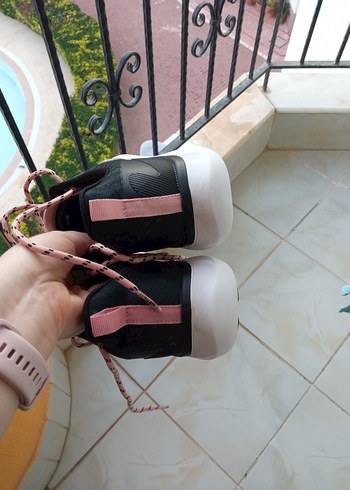 Pembe Yılan Desenli Bağcıklı Spor Kadın Sneakers - Görsel 6