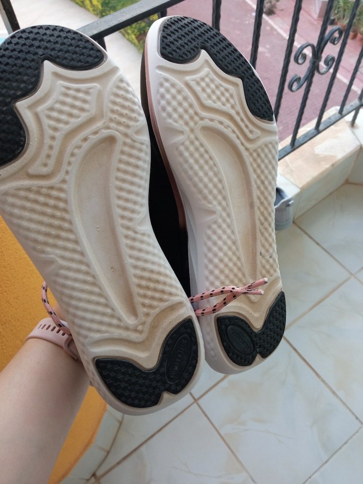 Pembe Yılan Desenli Bağcıklı Spor Kadın Sneakers - Görsel 5