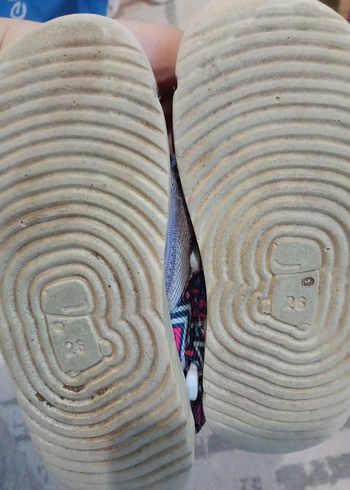 Kız Çocuk Çok Renkli Bohem Cırt Cırtlı Sandalet - Görsel 3