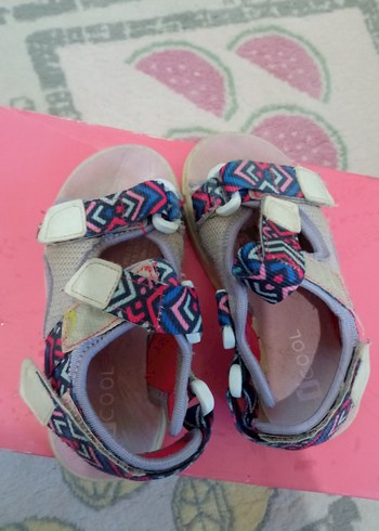 Kız Çocuk Çok Renkli Bohem Cırt Cırtlı Sandalet - Görsel 2