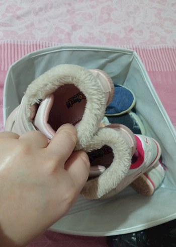 Kız Çocuk Beyaz Cırt Cırtlı Sneaker - Görsel 2