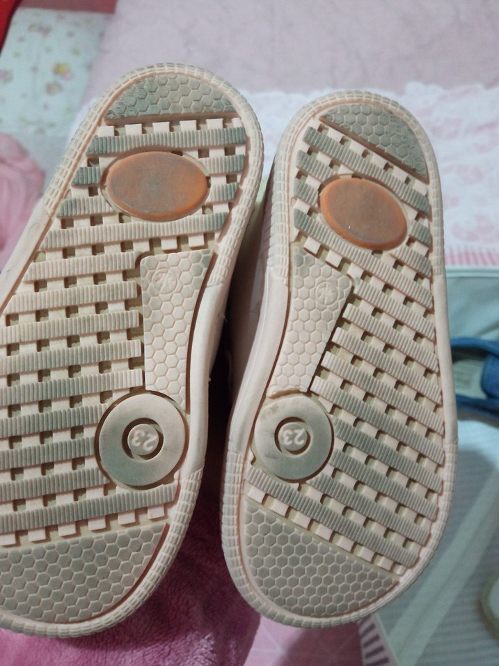 Kız Çocuk Beyaz Cırt Cırtlı Sneaker - Görsel 4