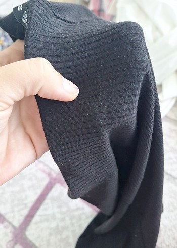 s Beden siyah Renk Kadın Siyah Piliseli Midi Kalem Etek