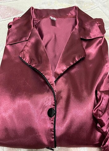 l Beden Pierre Cardin Miorre Saten Pijama Takımı