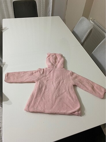 4 Yaş Beden pembe Renk Kız Çocuk İçi Peluş Dışı Örgü Hırka