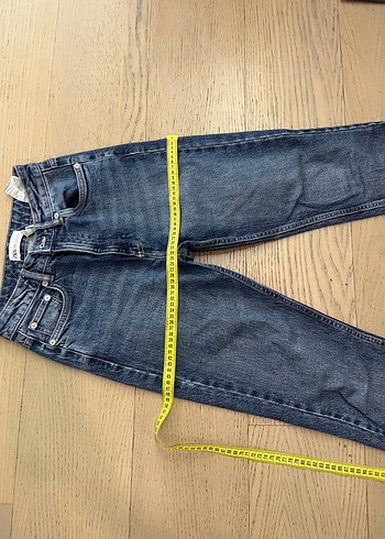 s Beden Zara Kadın Regular Fit Midi Boy Kot Pantolon