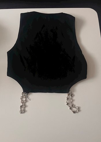 Zincir Detaylı Siyah Gotik Kadın Body Zinciri - Görsel 4