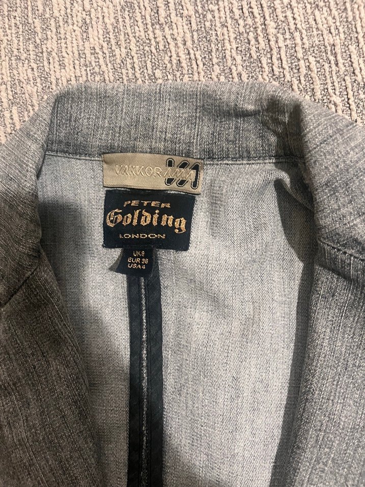 Vakkorama gri s bedeb Kadın Denim Ceket - Görsel 3