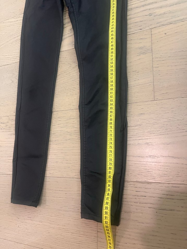 Stradivarius 36 beden Kadın Siyah Skinny Kemerli Denim Pantolon - Görsel 3