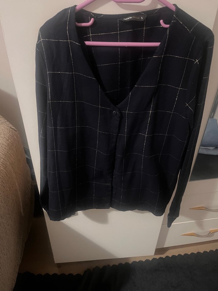 Defacto s beden Düğmeli Lacivert Kadın Ceket - Görsel 2