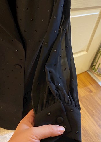 Siyah Kadın Ceket Elbise - Görsel 3