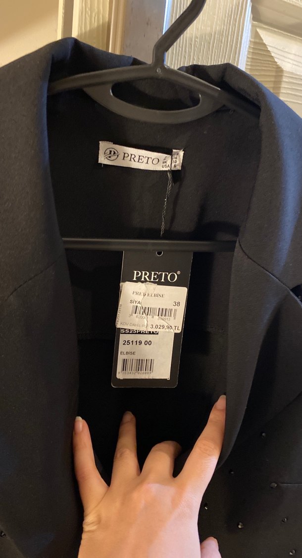 Siyah Kadın Ceket Elbise - Görsel 4