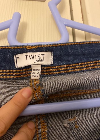 Koyu Mavi Kadın Skinny Jean - Görsel 4