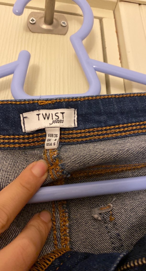 Koyu Mavi Kadın Skinny Jean - Görsel 4