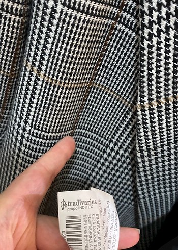 Stradivarius kaşe  blazer - Görsel 7