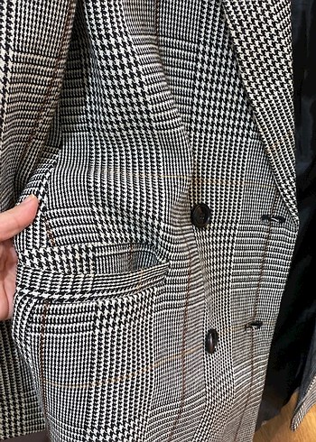 Stradivarius kaşe  blazer - Görsel 6
