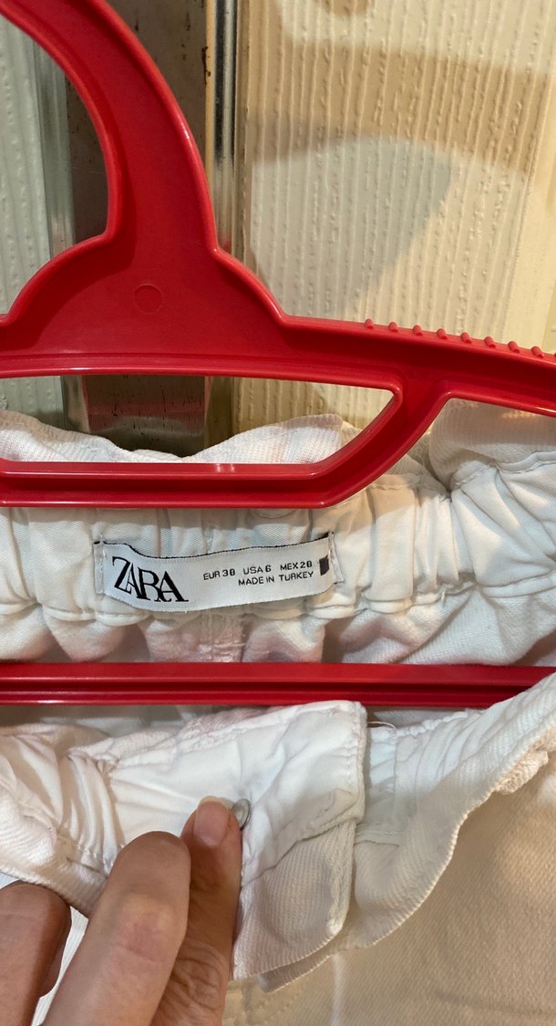 Beyaz mom jean - Görsel 3