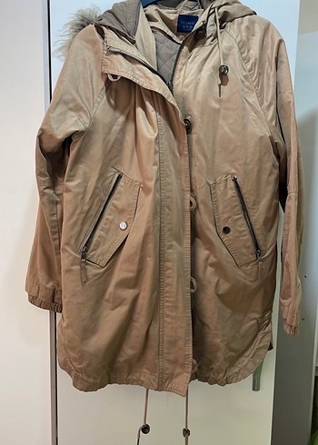 Zara midi parka kaban - Görsel 2