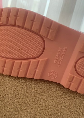 26 Beden pembe Renk Kız Çocuk Pembe yağmur çizmesi