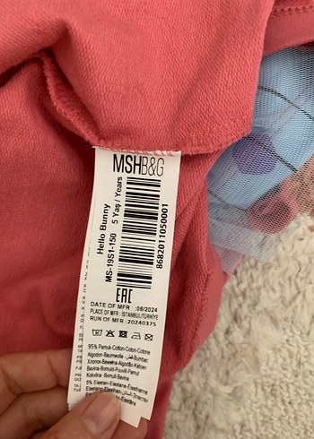 Pembe Renkli, Baskılı Kız Çocuk Elbisesi - Görsel 5